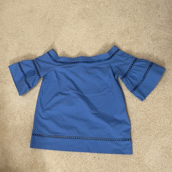 Michael Kors Off Shoulder Bop Blouse Bell Sleeves - Picture 2 of 7